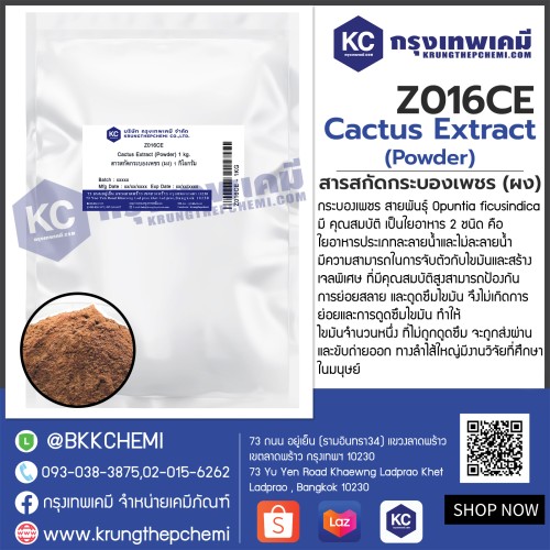 Cactus Extract (Powder) : สารสกัดกระบองเพชร (ผง)