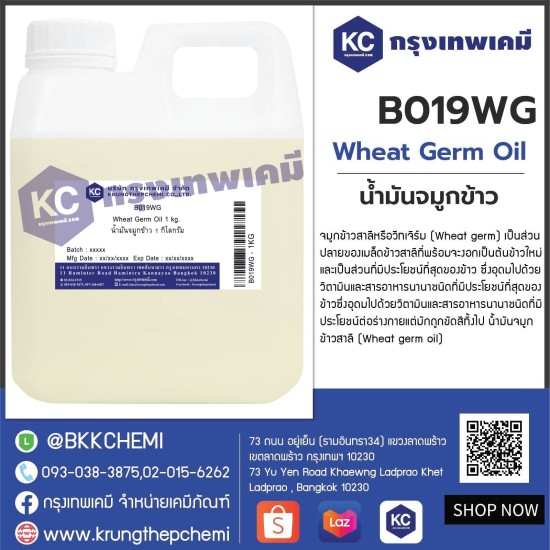 Wheat Germ Oil : น้ำมันจมูกข้าว 